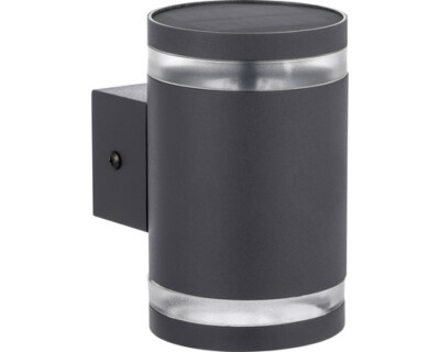 LED Solar Wandleuchte 125x90x140 mm schwarz | eBay 