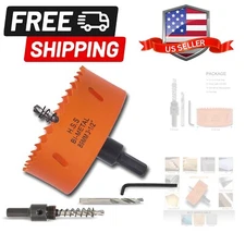 Compact 3.5 Inch Bimetal Hole Saw with Arbor – Smooth Drilling for All Materials