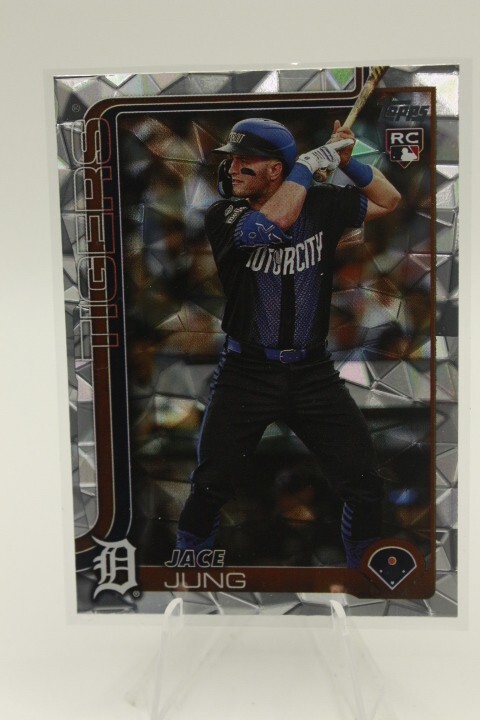 2025 Topps Series 1 Jace Jung Diamante Foil Parallel #80 Detroit Tigers RC