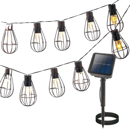 FAWEY TRED INC Solar Garden Fairy Decor Lights, 2 Packs, Metal Lanterns With Warm Solar Glow Hpf5snr1 - View #2