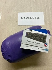 Big Agnes Fly Creek UL Zip Quilt: 50F Down Asphalt/Royal Purple, Regular | 0136