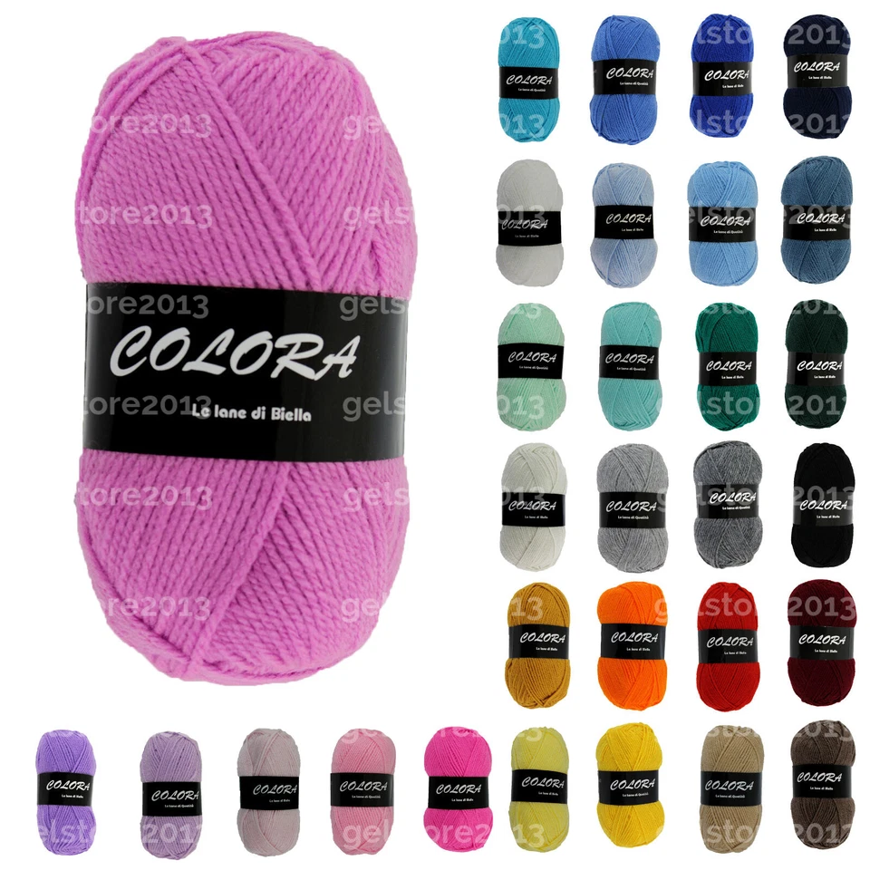 Gomitoli di Lana Filati Per Ferri e Uncinetto COLORA TRE SFERE Bravo da GELSTORE