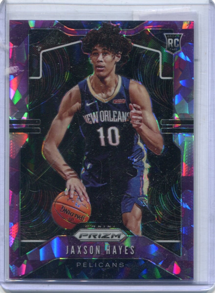 NBAカード1of1 PANINI DONRUSS JAXSON HAYES 2019 Panini Prizm - JAXSON HAYES - Purple Cracked Ice Rookie #254