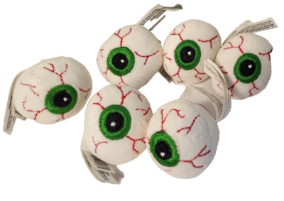 Pull String Eyeball 7-Piece Go Go's Plush Toys Halloween Props Party Favors