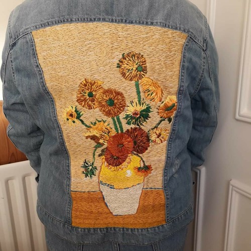 Van Gogh Sunflowers Denim Jacket | eBay