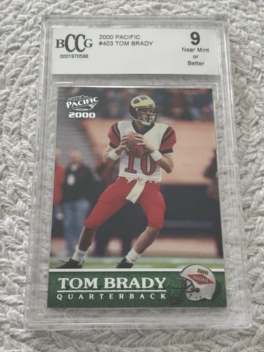2000 Tom Brady Pacific Rookie #403🔥BCCG 9🔥