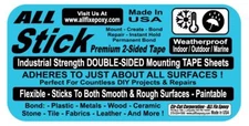 ALL-STICK 2 Sided MOUNTING TAPE SHEET LARGE 8.5" X 5.5" SCRAP BOOK PAPER CRAFTS