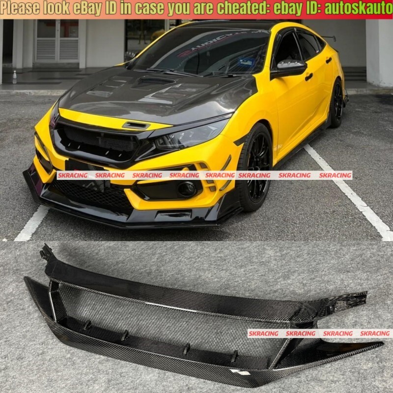 Carbon Fiber Fits For Honda Civic FK8 Type R Style Front Bumper