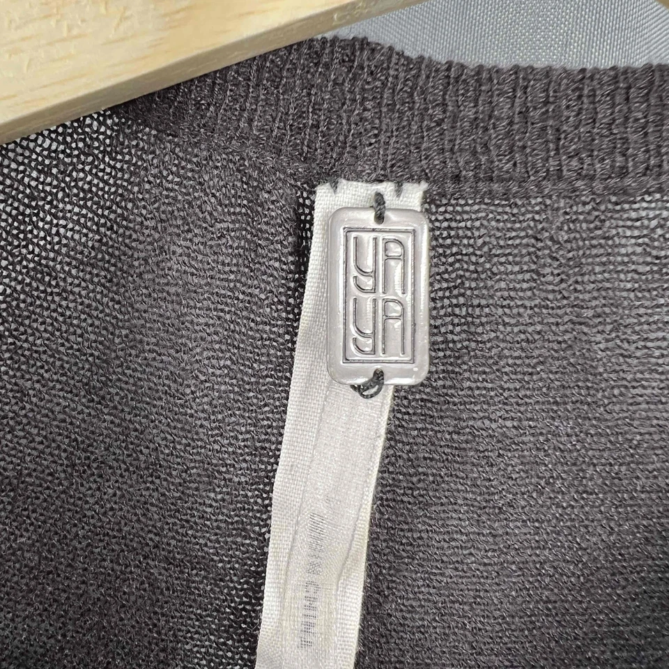 Suéter túnica Yaya Aflalo negro manga corta calce suelto talla pequeña seda cachemir Foto 4 de 4