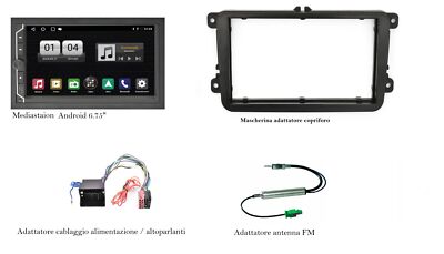 Mediastation Android für Volkswagen Golf 6 VI (5K1) Serie Von 2008 Al 2014 Ph