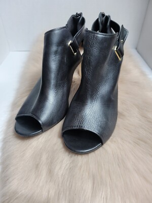 COLE HAAN PEEP TOE ANKLE BOOTS SIZE 8 eBay