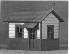S SCALE or Sn3 WATCHMAN' SHANTY STRUCTURE KIT WISEMAN MODEL SERVICES S-1009