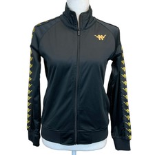 New Kappa Authentic Babau Sweatshirt Track Jacket In Black Gold Size Small Zip