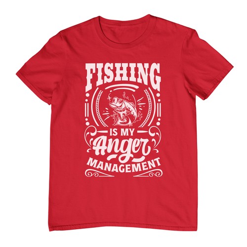 "Fishing is my Anger Management" t-shirt - Reel in the Laughs! Funny t-shirt, Un - Picture 9 of 90