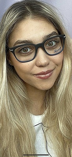 Persol 393-V 926 Black Blue 50mm Men's Women's Eyeglasses Frame Italy - Picture 9 of 13