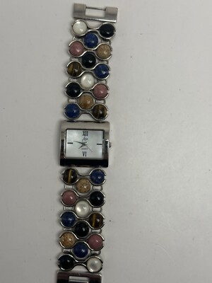 Aria Ladies MOP Gemstone Watch New‎ Battery 27MM 6.5\