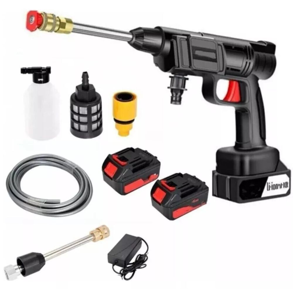 Idropulitrice Professionale A Batteria 48V - Doppia Batteria Inclusa, 300W Di Potenza, Pressione Alta Per Pulizie Intense