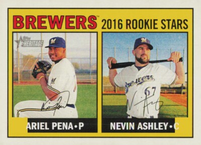 2016 Topps Heritage - Rookie Stars Ariel Pena, Nevin Ashley #170 (RC)