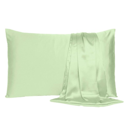 2 Pcs Premium Satin Bed Pillow Case Covers Soft Pillowcases Standard Queen King - Picture 173 of 273