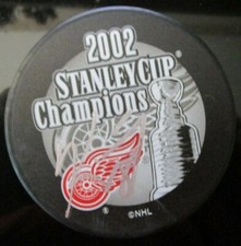 KIRK MALTBY SIGNED DETROIT RED WINGS 2002 STANLEY CUP CHAMPS HOCKEY PUCK w/ COA