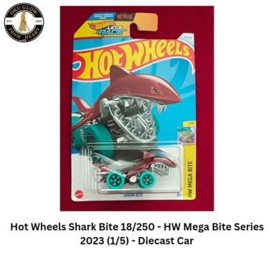 FROM MALAYSIA - Hot Wheels Shark Bite 18/250 HW Mega Bite Red Diecast Car