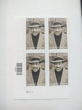 34¢ 2002 Black Heritage -Langston Hughes Plate Block