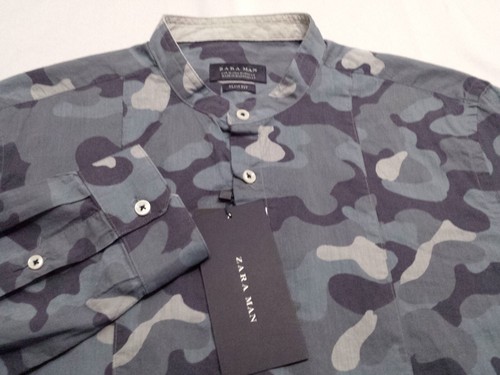 Zara Man Mens Medium Slim Fit L/S 