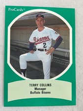 1990 AAA All Star Game Baseball ProCard#36-Terry Collins, Mgr., Buffalo Bisons