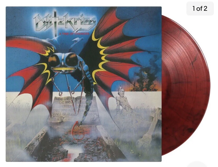 Blitzkrieg 'A Time Of Changes' LP 180g Translucent Red Black Vinyl -NEW & SEALED