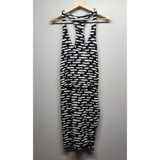 Tart Collections Mini Dress Women S Black White Stretch Sleeveless Party Sporty
