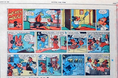Mickey Mouse by Walt Disney - full color Sunday comic page - March