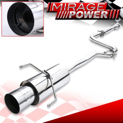 For 1990-1993 Accord Steel N1 Catback Exhaust System 3'' Pipe w/ 4.5'' Muffler Tip