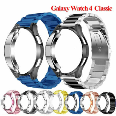 Stainless Steel band Strap + TPU case For Samsung Galaxy Watch 4 Classic 46 42mm