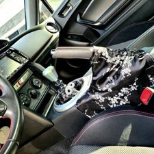 Jdm Black And Silver Cherry Blossoms Shift And E-brake Boot Combo