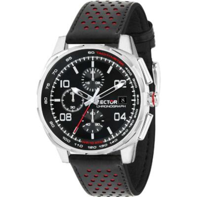 Orologio Sector Crono Uomo Pelle Acciaio 890 R3271803001