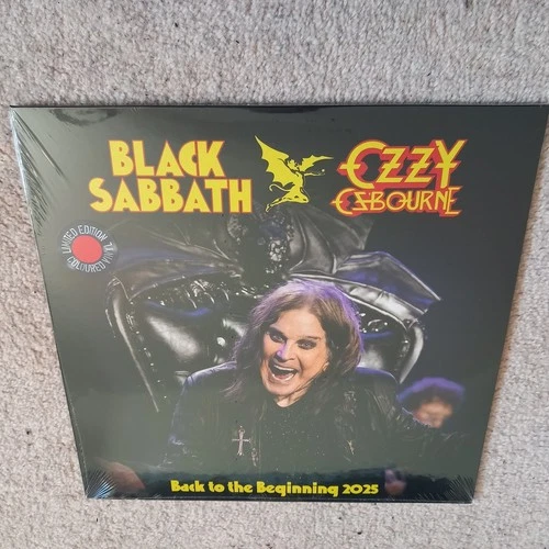 BLACK SABBATH + OZZY OSBOURNE Back to the Beginning LIMITED RED VINYL LP SEALED