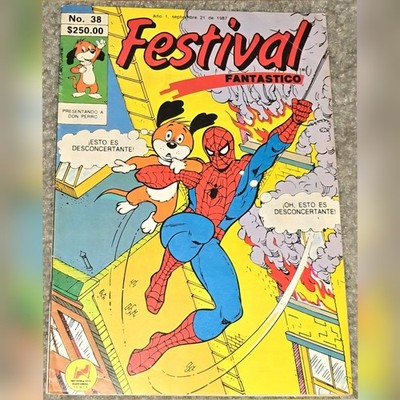 1 SCARCE Top Dog 10 MX 1986 Spider-man Festival Fantastico 38 Vintage Variant