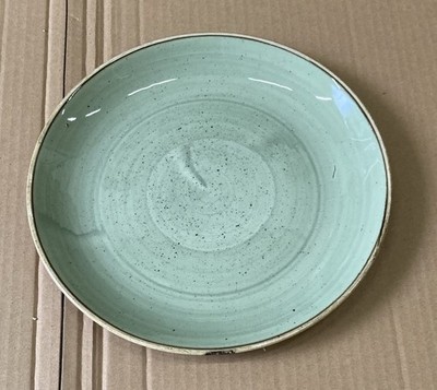 10 Stück CHURCHILL Stonecast Coupe Plate 26 cm Sage Green Porzellan Teller SOPO