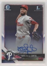 2018 Bowman Chrome Prospect Auto Enyel de los Santos #BCPA-EDL Auto 3d5