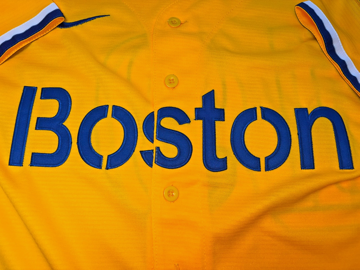 Boston Red Sox #19 Roman Anthony YELLOW Jersey STITCHED Size XL