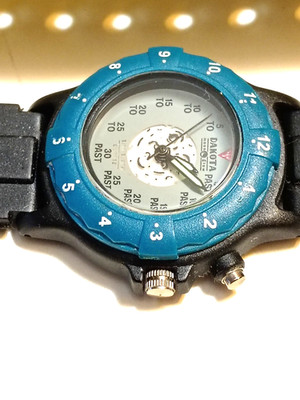 Dakota Neon Light Moon  Watch Rubber Band Working New Battery