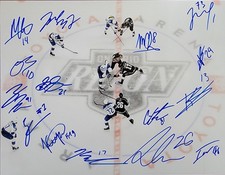 2025-26 Ontario Reign Hockey Team Autographed 8.5 X 11 Photo