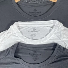 Bambooven T-Shirt Bundle Of Three Men’s XL Short Sleeve Stretch Preppy Base