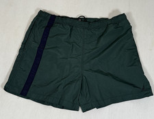 VTG Nautica Swim Trunks Mens L Green Nylon Board Shorts 90s Y2K
