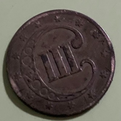 1850's Silver Star 3 Cent Piece