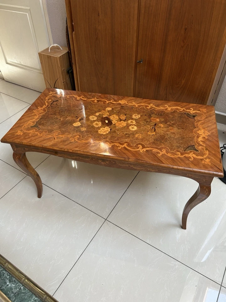 Table de Salon Marquetterie  - Photo 2/4
