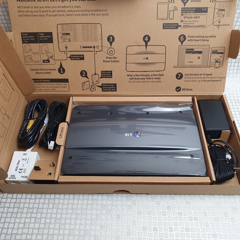 BT & Plusnet Smart Hub (Home Hub 6) Fibre FTTC ADSL Broadband Wireless AC Router