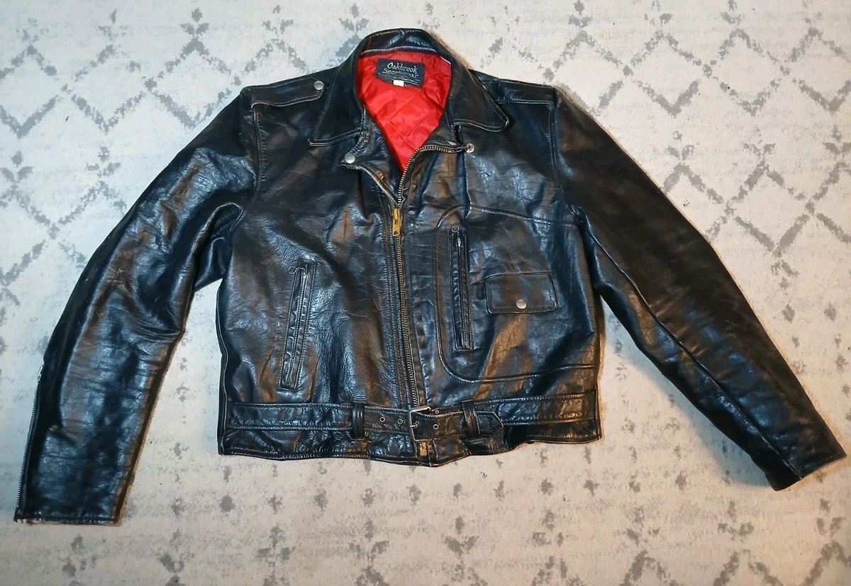 Black Leather 1960s Vintage Outerwear Coats & Jackets for Men for