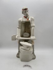 Porzellanfigur "Schmied mit Hammer und Amboss", 28 cm, Vintage
