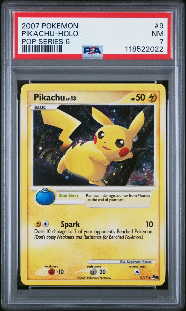 2007 POKEMON POP SERIES 6 #9 PIKACHU-HOLO PSA 7 | eBay